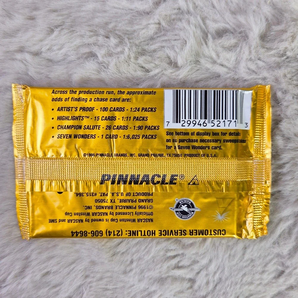 1996 Pinnacle Zenith Edition Winston Cup Racing Cards Unopened Pack NASCAR Foil